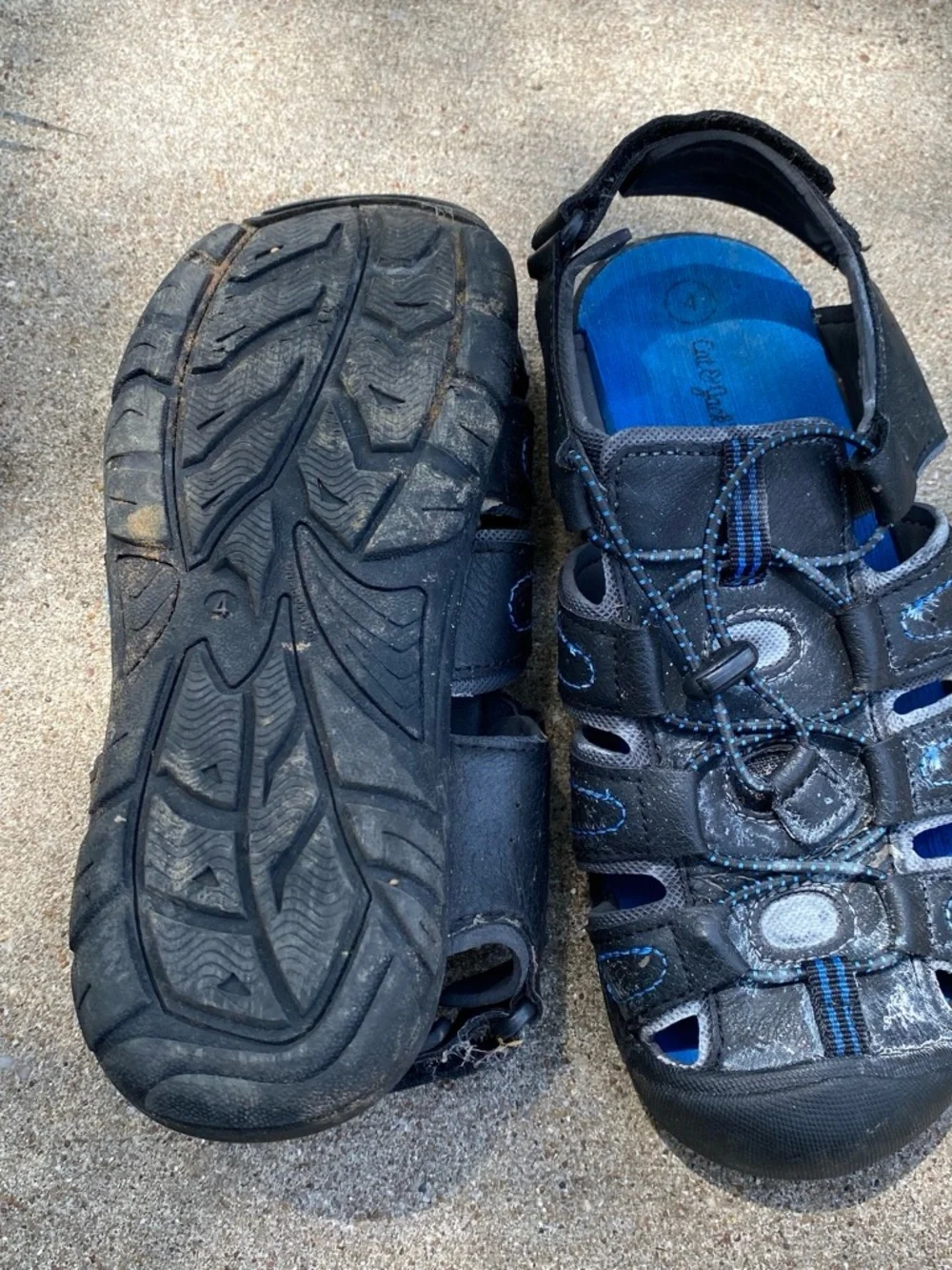 Cat & Jack Black and Blue Kids Water Shoes